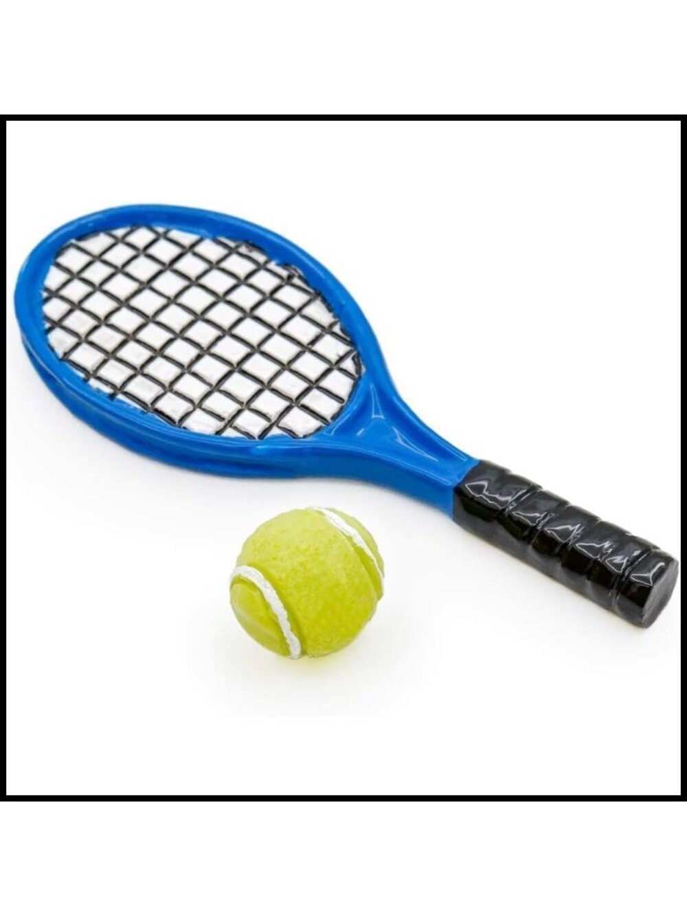 1/12 Scale Miniature Tennis Racket Set Dollhouse Accessories Decor